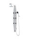 Sanitec A 802 A-802-14-Metallic-Ice Shower Column Without Battery White