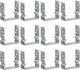 vidaXL Galvanized Wire Fencing Set Silver