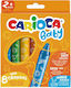 Κηρομπογιες Carioca Baby Jumbo 8 Χρωμ