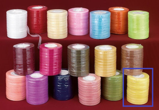 Set Organza Ribbon Yellow 50m 10pcs