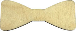 Wooden Bow Tie Natural 5x2.2cm 5 Packages