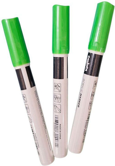 Carioca Grüne Zeichenstifte 2mm Neon Set 12 Stück