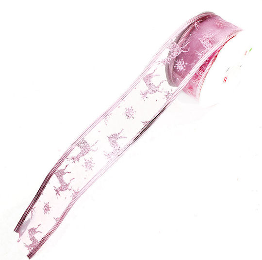 Panglică Roz De Crăciun 280x2.5cm