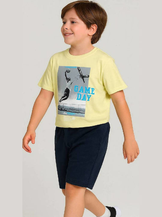 Kids Set with Shorts Summer 2 Pieces Yellow