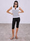 Celestino Women's Capri Legging Cotton Black