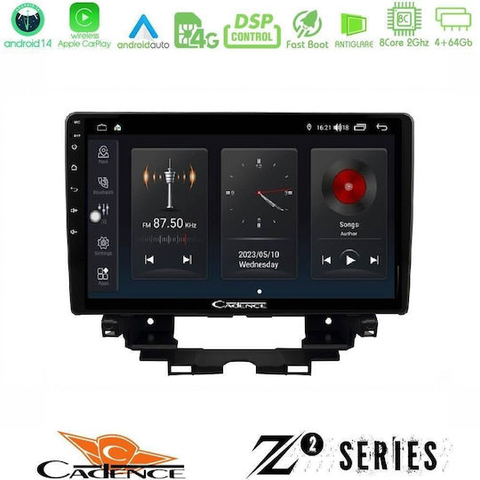 Cadence Автомобилна Аудио Система за Renault Kangoo 2010 (Bluetooth/USB/Вграден Wi-Fi/GPS/Apple CarPlay/Android Auto) с Touch Screen 10"