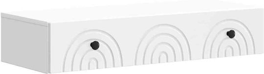 Metal Console White L87.5xW34.5xH17cm