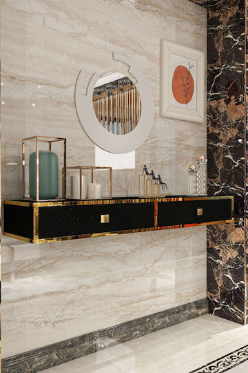 Wooden Black Console Table