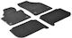 Executive Carpet Car Mats Volkswagen Touran 05 2003-08 2015 Black Colour With Fasteners Lampa 4 Pieces L2317.4