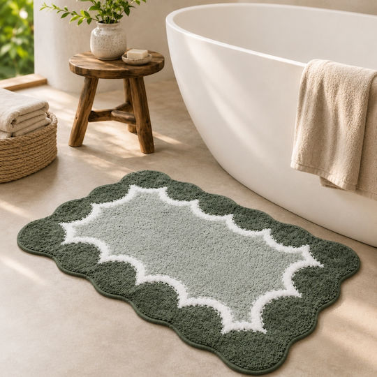 My Home Luxury Non-Slip Bath Mat CBM-3 Olive 50x80cm