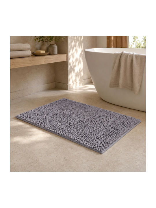 My Home Luxury Non-Slip Bath Mat CHL-4 Gray 40x60cm