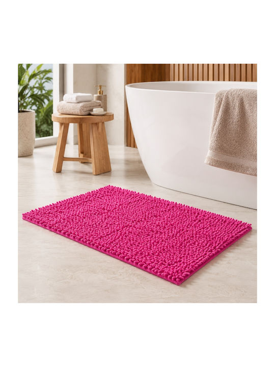 My Home Luxury Non-Slip Bath Mat CHL-1 Fuchsia 40x60cm