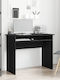 Desk Wooden Black Oak 90x50x74cm