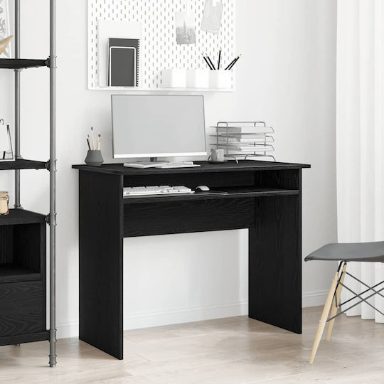 Desk Wooden Black Oak 90x50x74cm