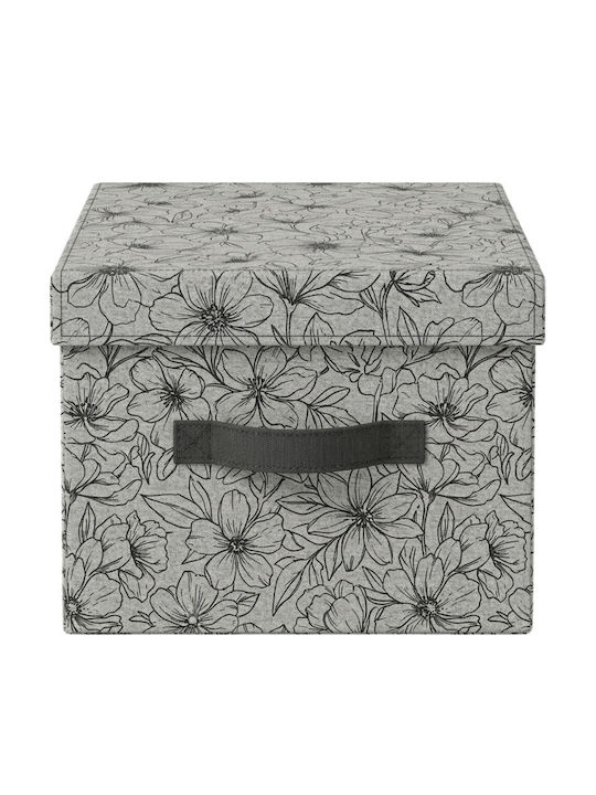 Plastic Storage Box with Lid White 35x30x20cm