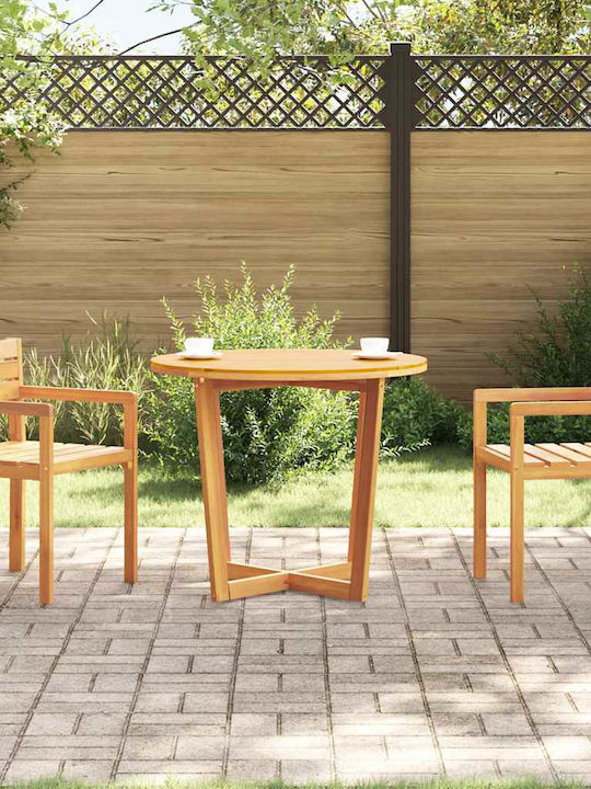 Wooden Table For Small Outdoor Spaces 90x75x75cm