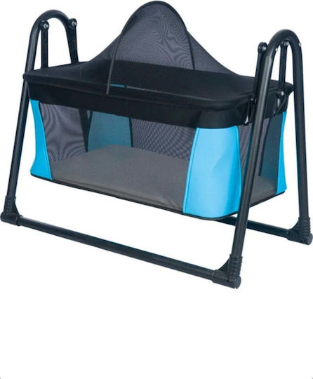 SteweHome Blue Crib With Mattress