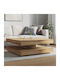 Square Central Coffee Table Wooden Oak L90xW90xH34.5cm