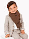 Kids' Knitted Brown Scarf