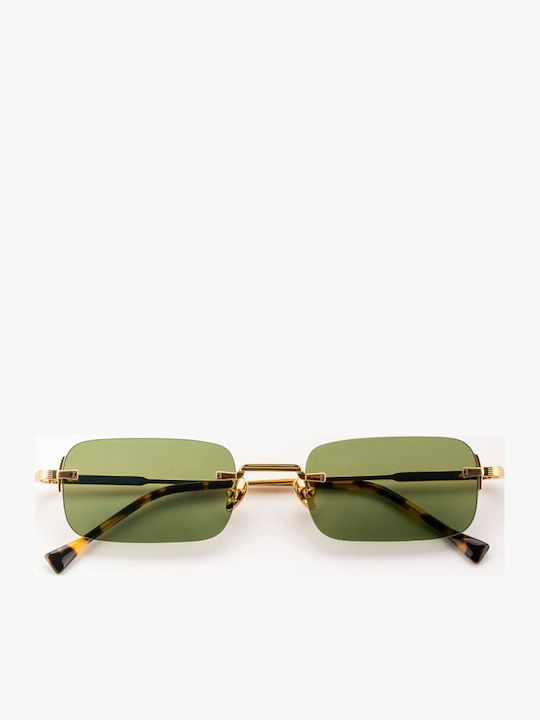 Kyme Men's Sunglasses with Gold Frame and Gold Polarized Lens
