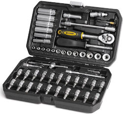 Fieldmann Fieldmann Ratschen- und Steckschlüssel-Set 1/4" 53 Stück