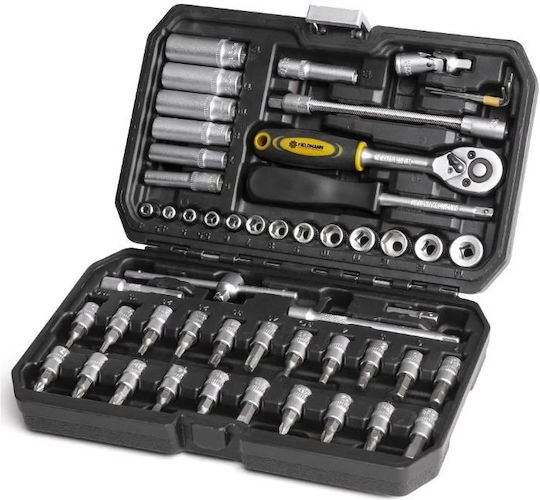 Fieldmann Fieldmann Ratschen- und Steckschlüssel-Set 1/4" 53 Stück