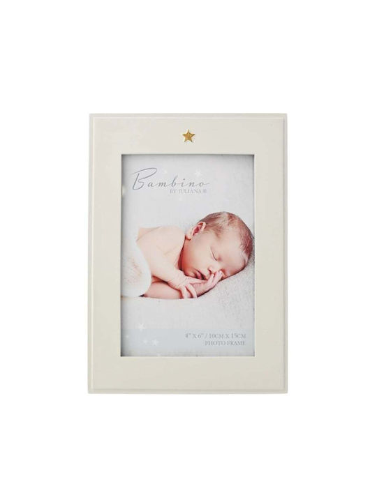 Bambino Mio Παιδική Κορνίζα Ξύλινη Χρυσή 10x15cm