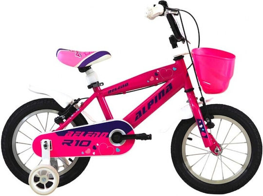 Alpina 12" Παιδικό Ποδήλατo BMX με Σκελετό Αλουμινίου Ροζ
