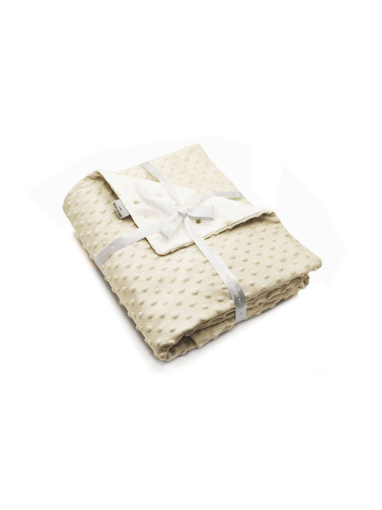 Pierre Cardin Spanish Nursery Swaddling Blanket Toppy Fleece Gray 80x110cm