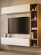 Bibliotecă Living M169xL26xÎ144cm