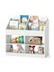 Wooden Floor Bookcase White 80x34x90cm
