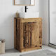 vidaXL Vanity Unit with Sink & Mirror L54xW35xH83cm Reclaimed Wood