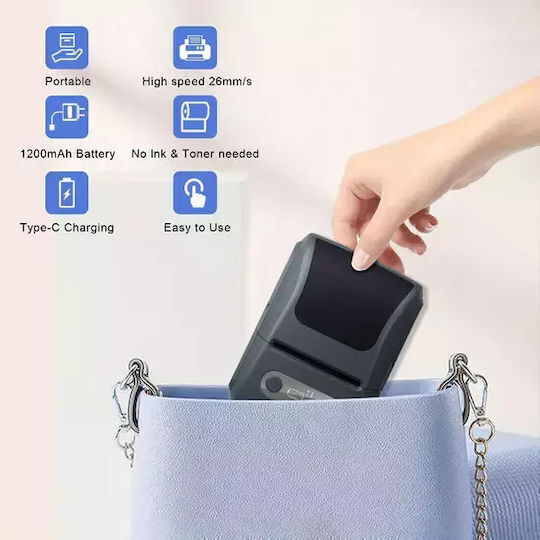 SPV Θερμικός Εκτυπωτής Αποδείξεων Φορητός USB