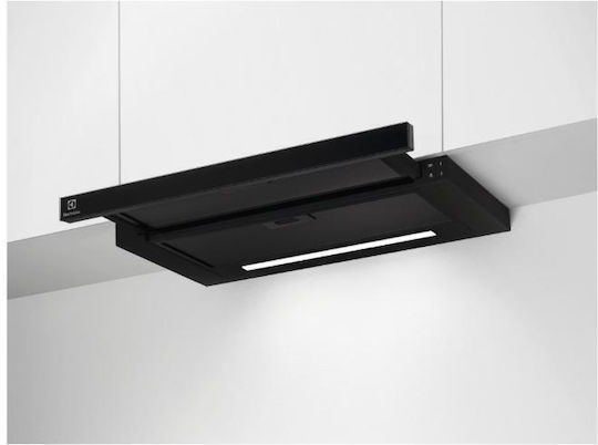 Electrolux Συρόμενος Απορροφητήρας 60cm Μαύρος