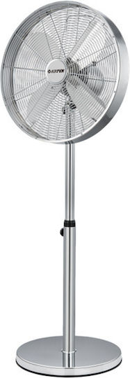 Evivak Ανεμιστήρας Ορθοστάτης 55W Διαμέτρου 45cm Ασημί