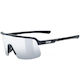 Uvex Cycling Glasses with Black Frame and Mirror Lenses