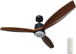 Rohnson 132cm με Φως Καφέ / Μαύρος R-8160