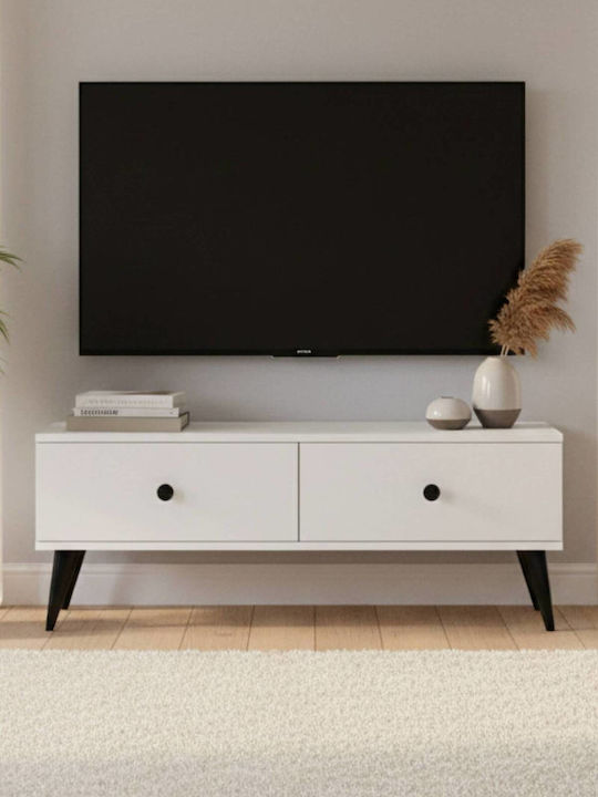 TV-Ständer Weiß M120xP30xH41cm