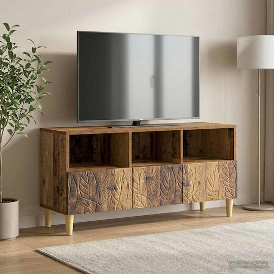 TV-Ständer Gebeiztes Massivholz M102xT34.5xH50cm