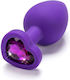 Smd Heart Силиконов Анален Щепсел 7см Small Дъл...