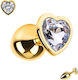 Smd Butt Plug Πρωκτική Σφήνα S 7cm Silver Gold ...