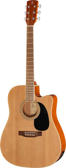 Harley Benton Acoustic Guitar Cld-60sce Nt Custom Line Cutaway Spruce / Natural