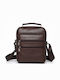 Leather Men's Shoulder / Crossbody Bag Brown
