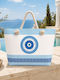 My Home Luxury Light Blue Beach Bag