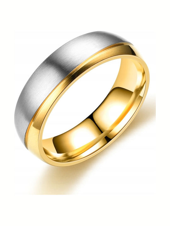 Wolfring Einzelner Steine Ringe aus Stahl mit Zirkon