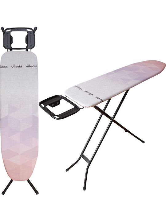 Vileda Diamond S Bügelbrett Für Dampfbügeleisen Zusammenklappbar 136x33x90cm