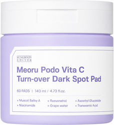 Sungboon Editor Meoru Grape Vita C Turn-over Dark Spot Toning Pads