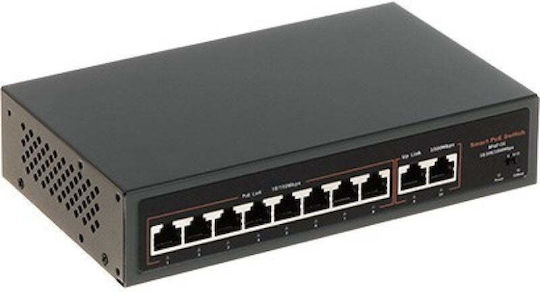Apti APTI-POE0802G-120W-ECO L2 PoE+ Switch με 8 Θύρες Ethernet