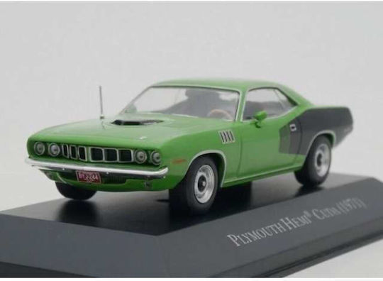 1971 Plymouth Hemi Cuda Scara 1:43 Model Static Metalic Verde Negru