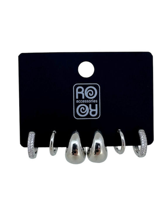 Ro-Ro Accessories Σετ Σκουλαρίκια Κρίκοι